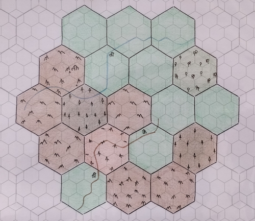 Carte de la zone de jeu